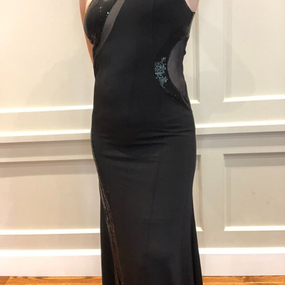 Elegant Black Long Dress - Picture 13 of 16